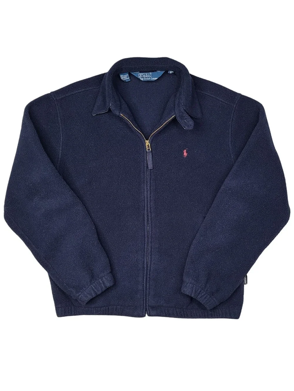 Vintage Polo Ralph Lauren Polartec Full Zip Harrington Fleece Jacket Size Small